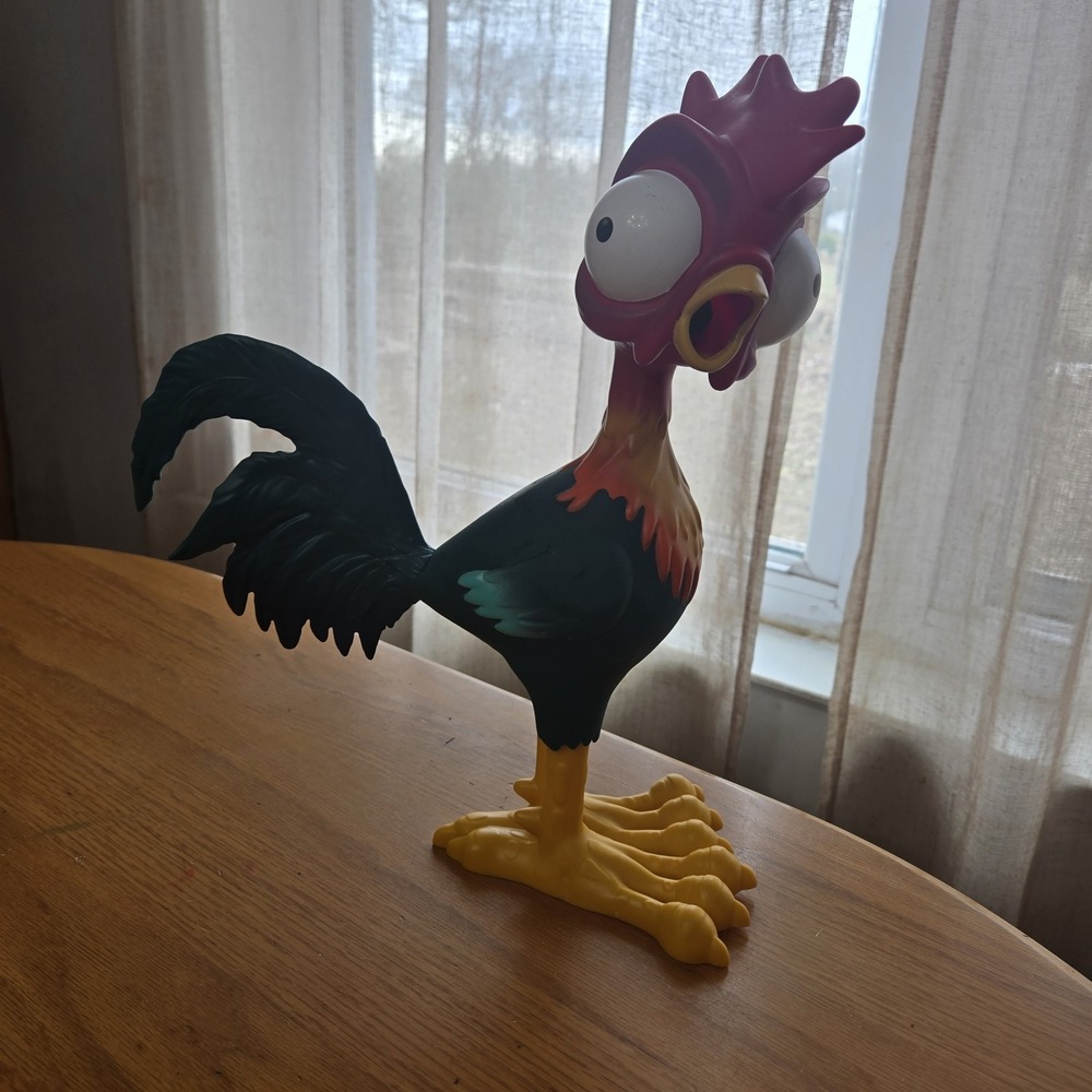 Disney Moana Squeeze & Scream Hei Hei Chicken Rooster 12" Jakks Pacific Toy